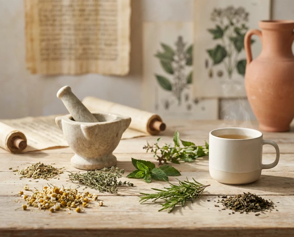 Depuis l’Antiquité, les plantes accompagnent l’humanité. Elles apaisent, soutiennent, réconfortent… et traversent les âges jusqu’à nos tasses. Un héritage végétal toujours vivant, à découvrir sur le blog.